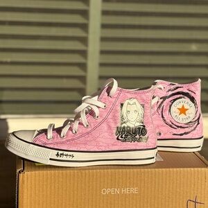 Converse Naruto Pink High Tops